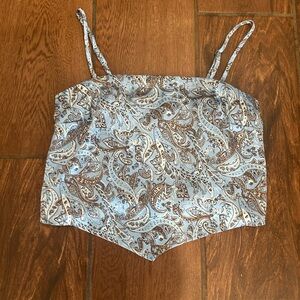 Hollister size S silky bandana crop top tank